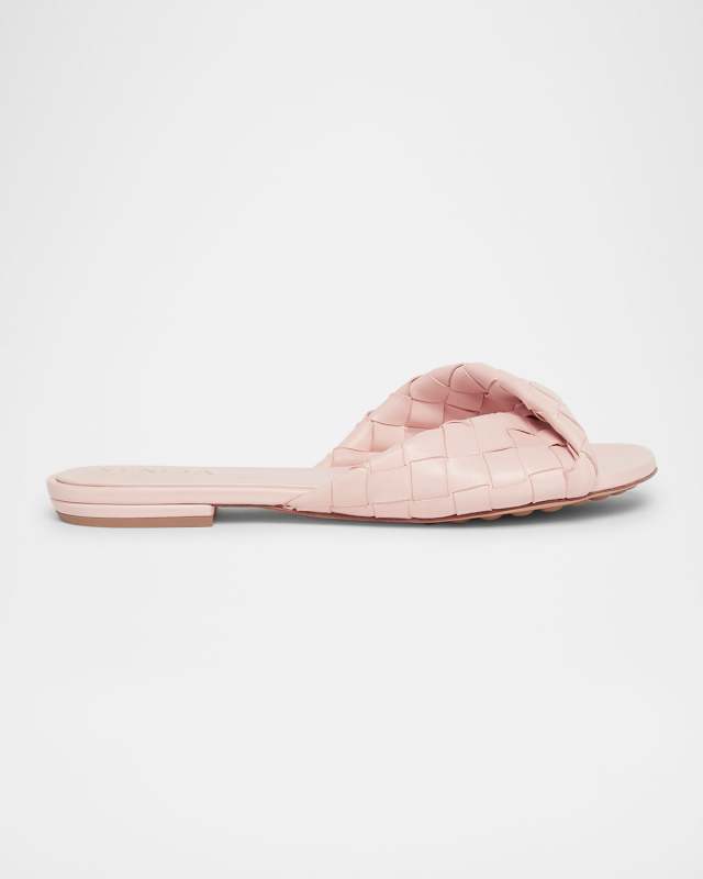Blink Woven Napa Leather Flat Sandals